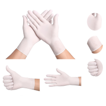 Mănuși medicale de sterilizare albă de 9 inch
